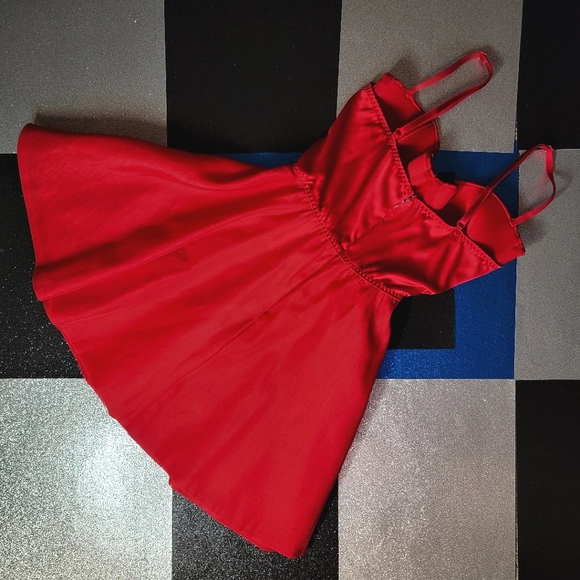 💋 Victoria's Secret: Bow-Topped Bustier Slip Dress, Lipstick Red, Sz Small, NWT - Picture 5 of 12